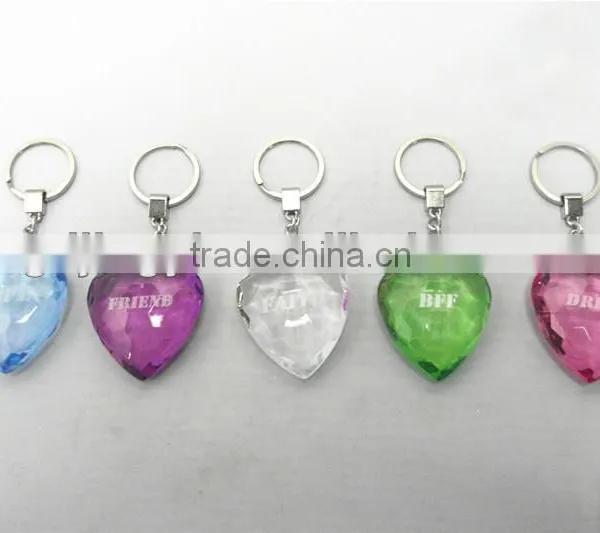Valentine Gifts Acrylic Heart Key Rings Key Chain photo-3