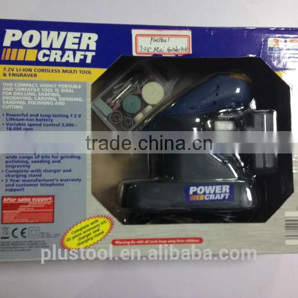 Li-ion Lithium Ion 7.2V Corldess Multi Tool & Engraver & Mini Grinder photo-2