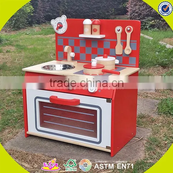 Wholesale Kids Wooden Toy Kitchen Role Play Baby Wooden Toy Kitchen Most Popular Children's Wooden Toy Kitchen W10C154 photo-2