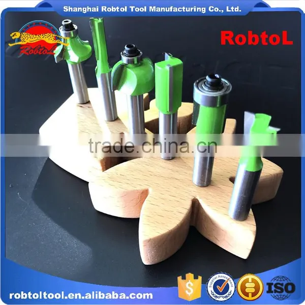 Factory Wood Router Bit Set 6pc 8mm Shank for Woodworking Tungsten Carbide End Mill Cutting CNC Carved Engraving Milling Cutter photo-3