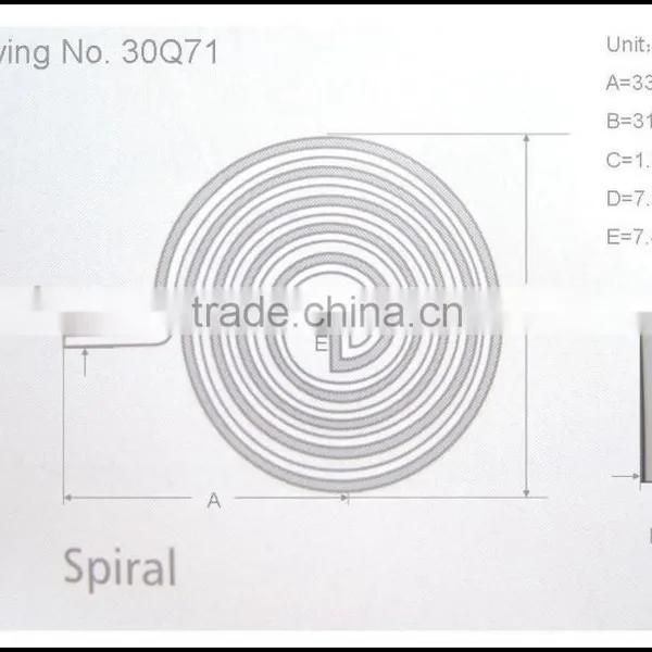 ISO Standard Thermostatic Bi-metal Spring 30Q71 photo-2