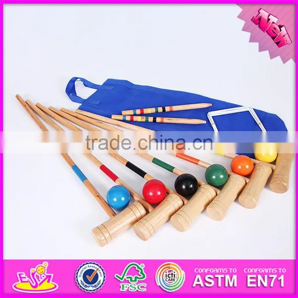 2016 Wholesale 6 Player Funny Children Wooden Croquet Indoor W01A168
