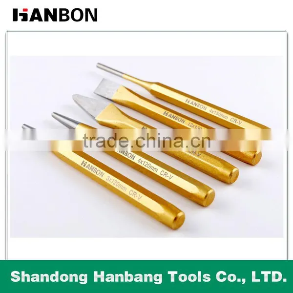 5 Pcs Gold-plated Quality Pin Punch Sets photo-4