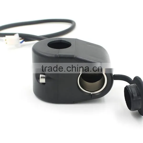 Handlebar Power Plug Socket Cigarette Lighter 12V For Motorcycle photo-5
