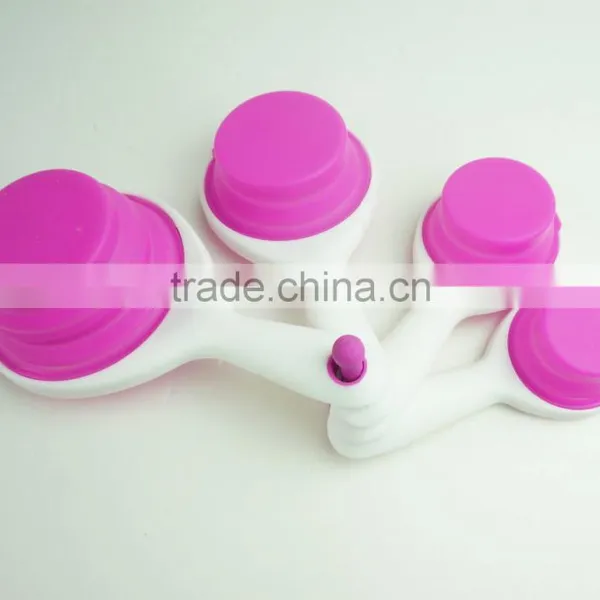 16128 SILICONE MEASURING CUPS SET CUP SPOON KITCHEN TOOL COLLAPSIBLE BAKING COOK photo-4