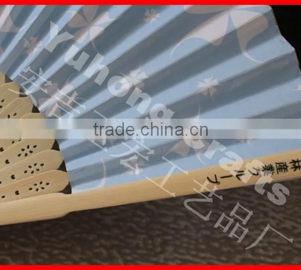 Personalized Bamboo Paper Fan Full Color Printing photo-2