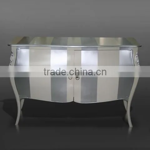 Buffet Comoda Louis XIV Stripe Mahogany Wood Furniture photo-2