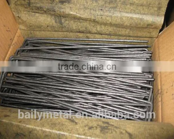 Plastic Ground Sod Staples/ Landscape Edging Pin/galvanized Stainless Steel Sod Nail photo-4