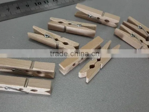 Different Sizes Mini Wooden Clothespins photo-2
