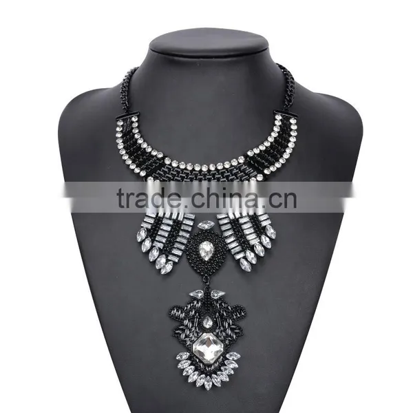 2016 Big Brand Vintage Alloy Statement Pendant Necklace Jewelry ,women Costume Jewelry photo-4