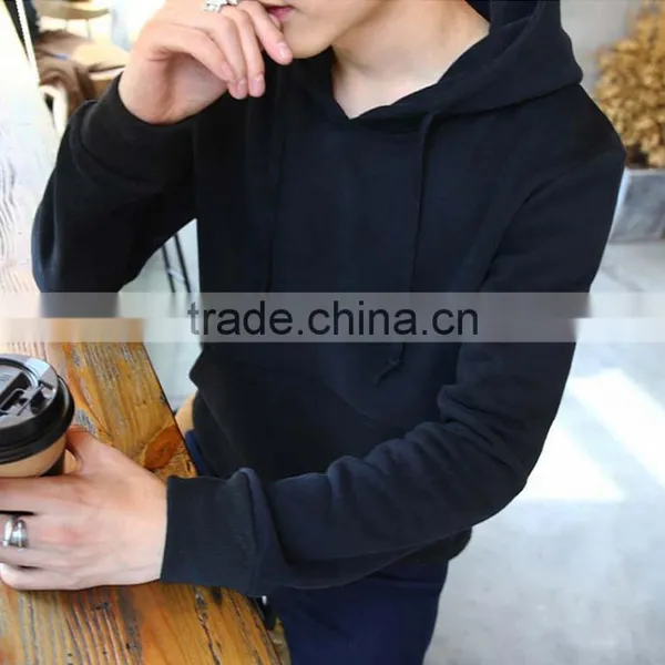 2016 Sweater for Men Plain Hoodie Men Cool Pullover Brushed Fleece OEM photo-4