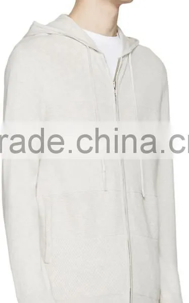 2016 Mens White Cashmere Cardigans Sweaters With Hood photo-2