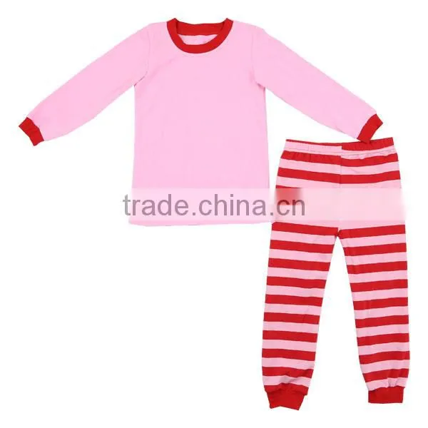 Wholesale Pink Baby Kids Cotton Toddler Girls Children Toddler Boutique Valentine Pajamas photo-2