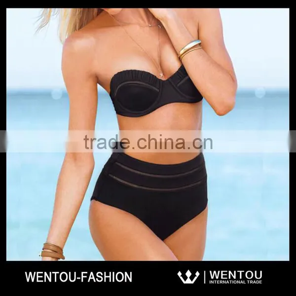 Wholesale High Waist Retro Boho Bikini photo-5
