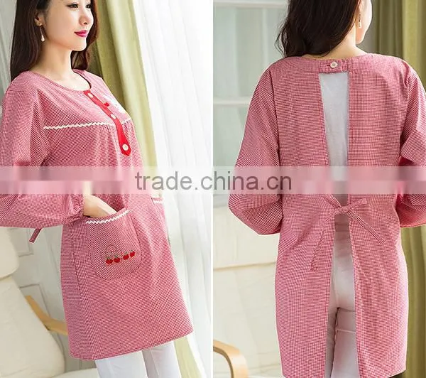 Long - Sleeved Adult Gowns Overalls Apron Waterproof Apron Custom Advertising Promotions photo-2