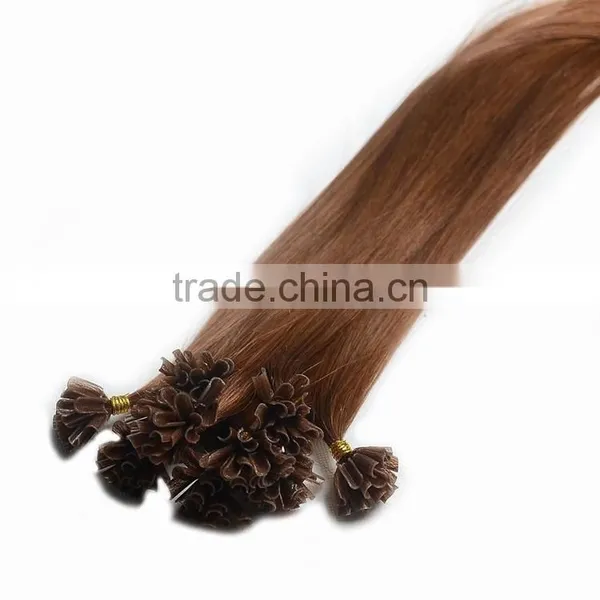 6A Remy Brazilian Unprocessed Hair Extension, Keratin U Tip Hair Extension photo-2
