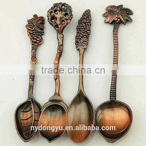 Carp Vintage Palm Sea Snail Spoon /ht Zinc Alloy Creative Jam Spoon Ice Cream Spoon and Fork /fancy Dessert Spoon Dinnerware photo-6