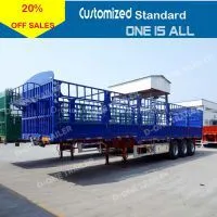 D-one 3 Axles 13m Side Wall Fence Cargo Trailer