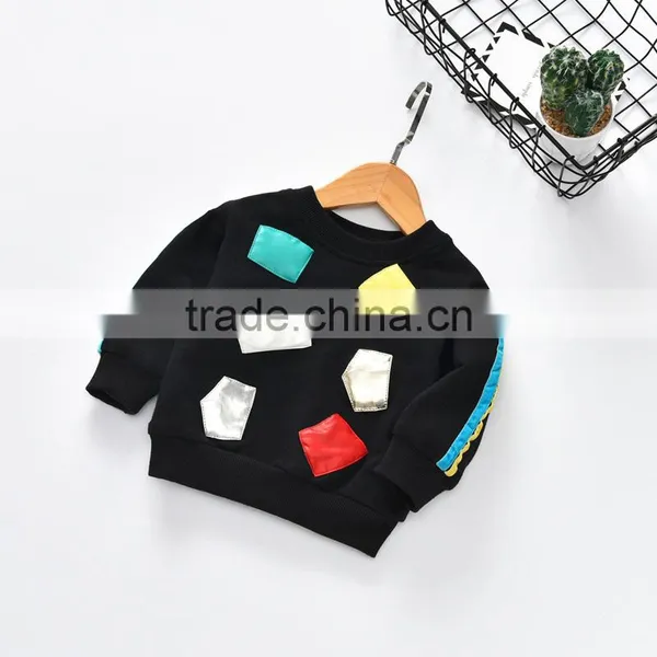 B22637A Autumn New Fashion Thickened Cotton Fleece Long Sleeved Children's Sweatshirt photo-5