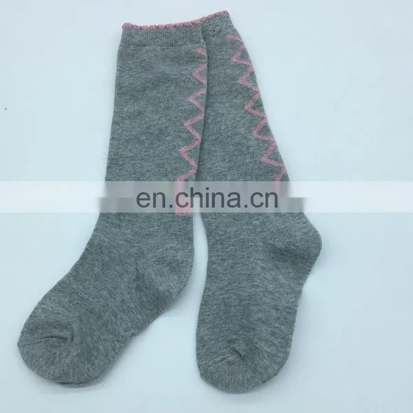 2017 Best Kids Shiny Cheveron Lurex Cotton Socks Girls School Socks photo-2