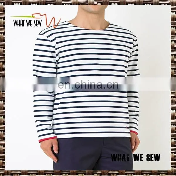White Cotton Striped T-shirt From What we Sew Cotton 100% Machine Wash