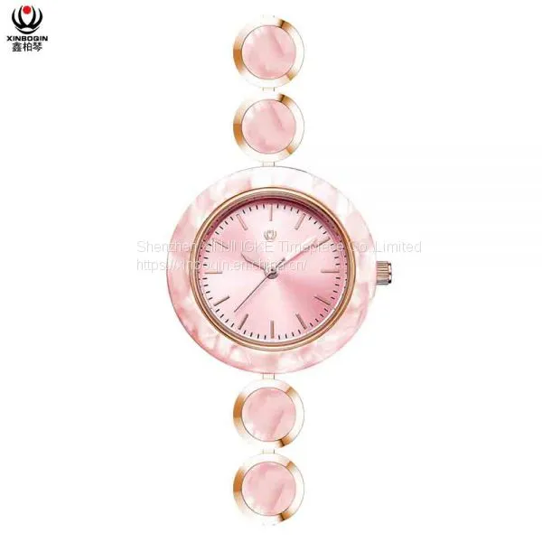 XINBOQIN Supplier Chinese Wholesale Original Promotional Luxury Quartz Acetate Women's Watch photo-3