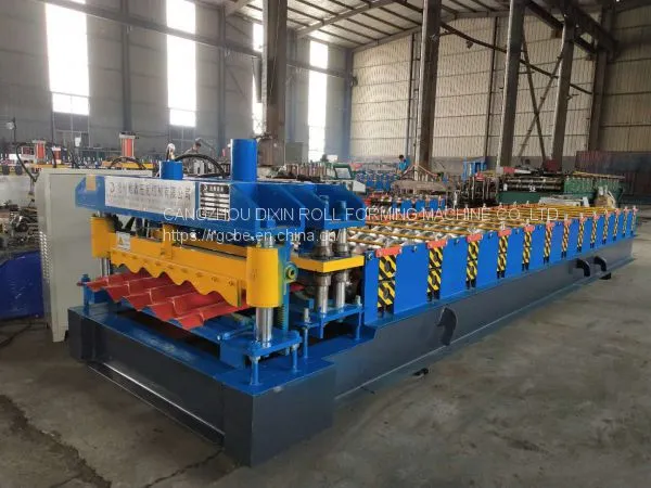 Color Steel Glazed Tile Making Machine/glaze Tile Metal Roof Roll Forming Machine photo-3
