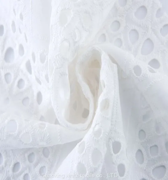 African 100% Cotton Guipure Schiffli Lace Embroidery Fabric photo-2