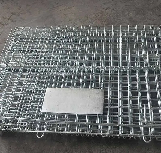 Steel Foldable Wire Mesh Container Custom Wire Container Wire Containers Exporter Steel Wire Mesh Container China
