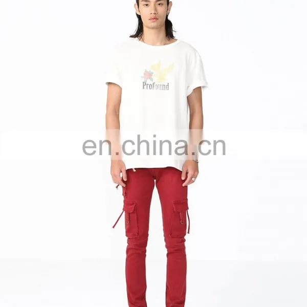 DiZNEW 2019 Mens Work Pants Wholesale Army Military Red Pants Cargo With Side Pockets photo-7