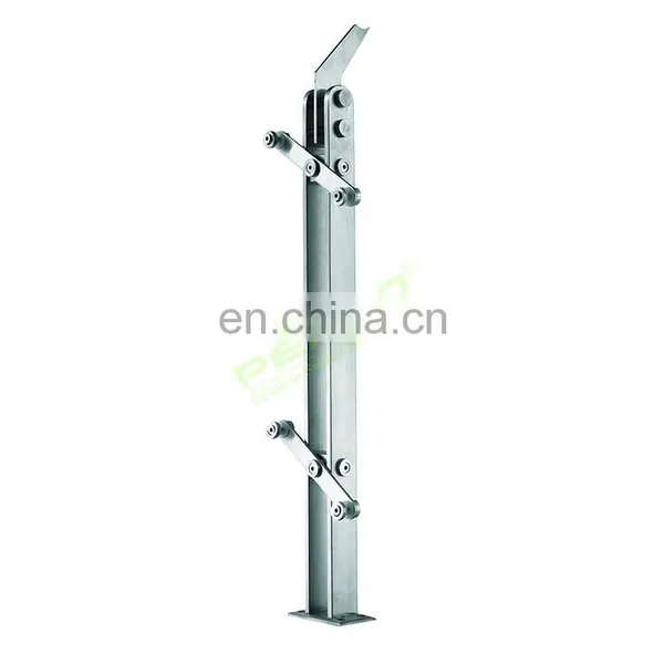 New Design Balcony Stainless Steel Railing Post Glass Balustrade Fittings Supplier In China photo-6