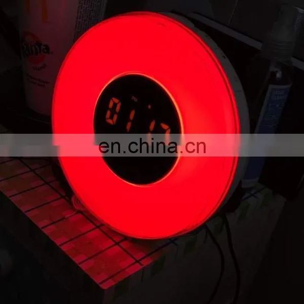 Wake Up Light, 6 Nature Sounds, 7 Colors FM Radio Sunrise Sunset Simulation Alarm Clock Night Light With Smart Snooze Function photo-5