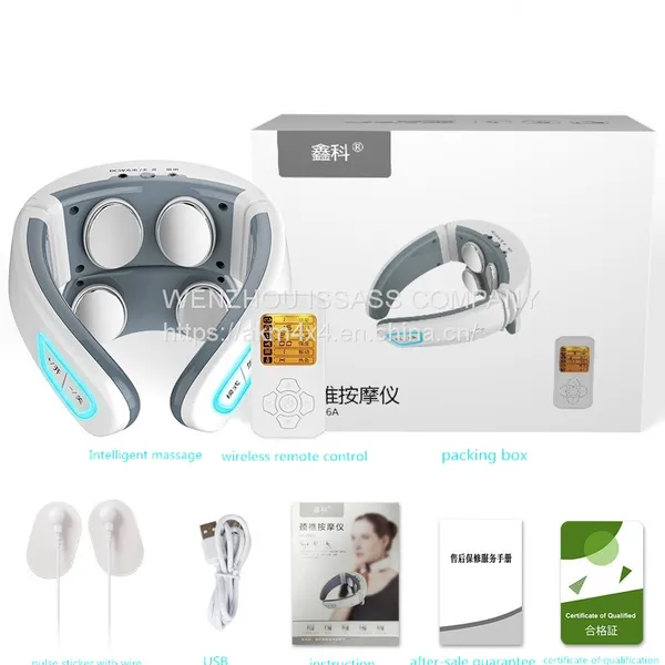 Smart 2020 Portable Mini Electric Wireless Neck Massager 360 Infrared Physiotherapy Intelligent Neck Massager photo-3