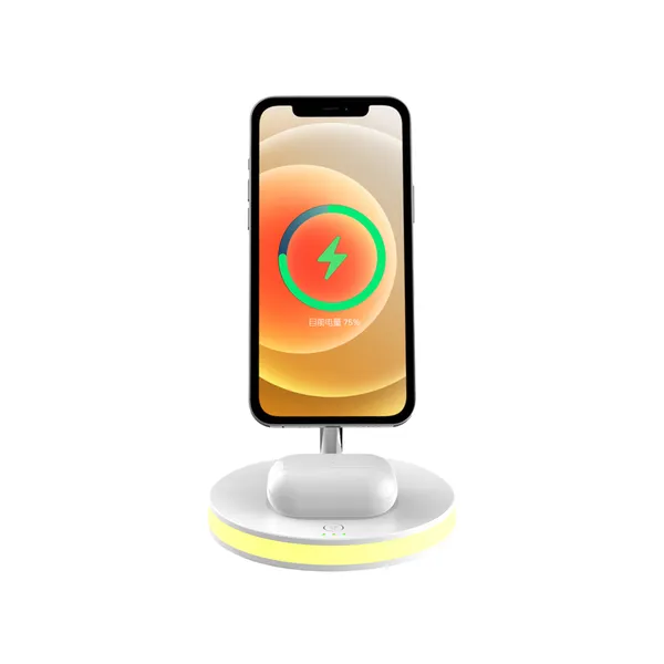 4 in 1 Wireless Charger For IPhone Charging Dock Station For Apple Watch Airpods Charger Micro USB Type C Stand Fast Charging photo-4