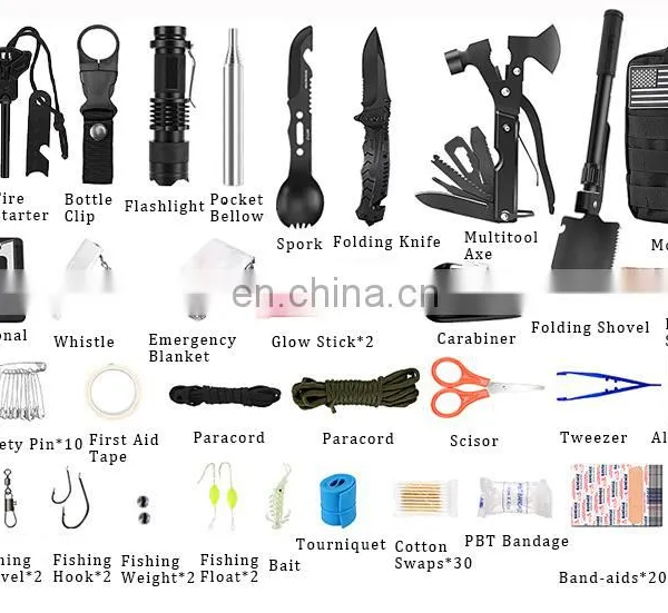 Bug Out Bag SOS Tactical First Aid Outdoor Emergency Kit Military Survival Gear Survival Kit photo-2