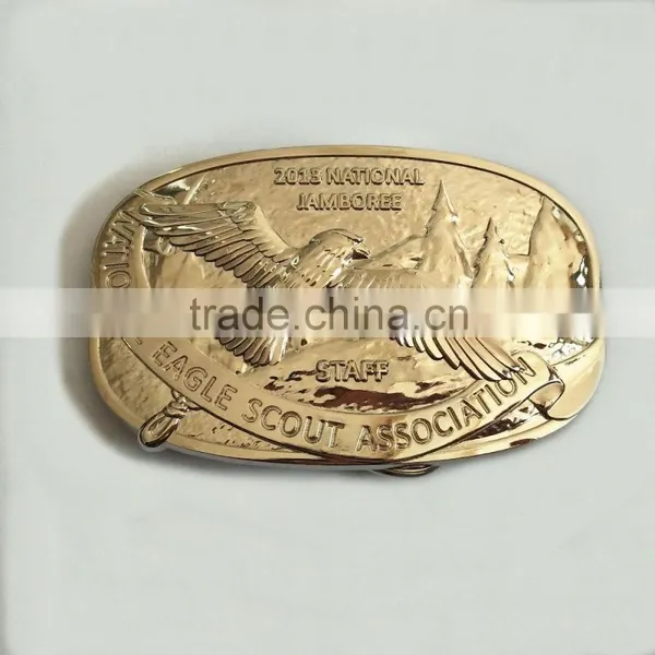 National Jamboree Buckle 3D Eagle Belt Buckles Custom Belt Buckle Gold Belt Buckles photo-2
