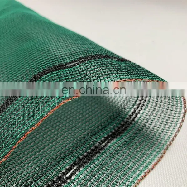 100% Virgin HDPE Dark Green Shade Net With Black Opening for Outdoor Shading Net