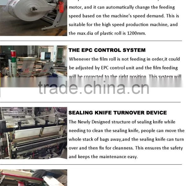250pcs/min per Lane High Speed Two Lanes T-shirt Bag Making Machine photo-3