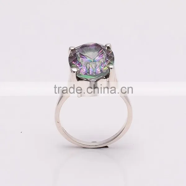 MYSTIC TOPPAZ RING ,925 Sterling Silver Jewelry Wholesale,WHOLESALE SILVER JEWELRY,SILVER EXPORTER,SILVER JEWELRY FROM INDIA photo-3