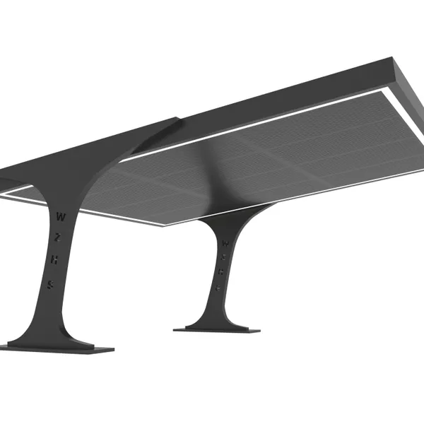 Wanze Energy Solar Carport With EV Charging Station - Customizable PV Car Park Structure, Factory Price photo-3