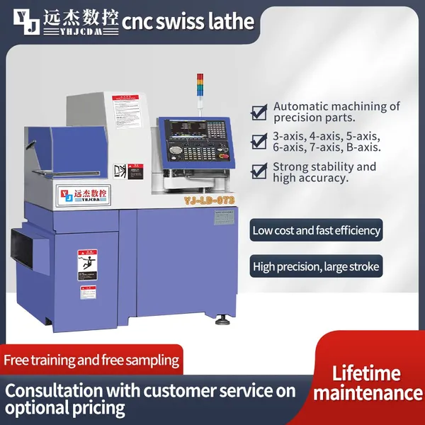 China Factory Hot Sales High Quality CNC Automatic Mini Swiss Type Lathe Machine Cut Tool for Metal photo-2