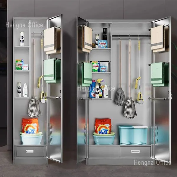 HN-H18 Janitorial Cabinet for Hospital, 180cm Height, Reinforced Cold Rolled Steel, With Ventilation&Drainage Basin-China Factory OEM/ODM photo-5