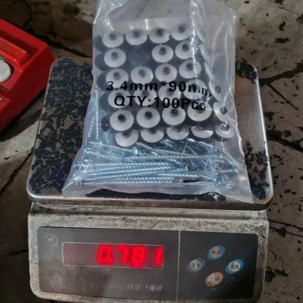 Galvanized Ring Shank Roofing Nails With Washer 1000pcs/Box photo-2