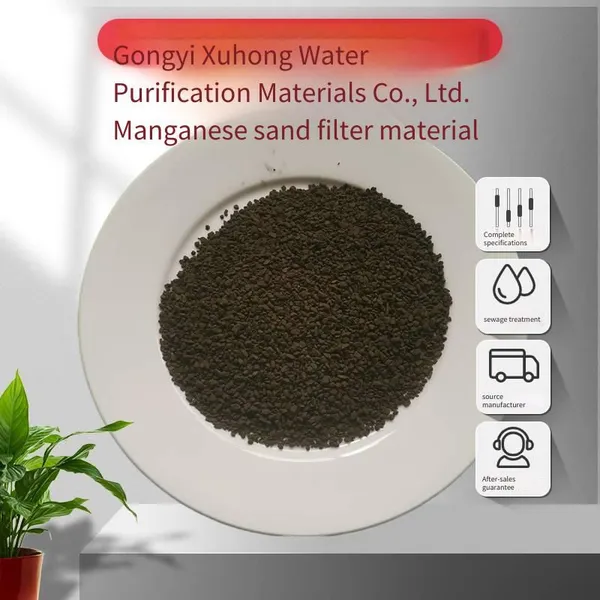 Granular Manganese Sand for Groundwater and Drinking Water Filtration, High-content Filter Media for Printing and Dyeing Industrial Wastewater With Good Results photo-3