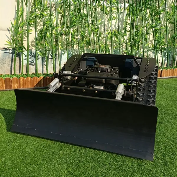 Hybrid Self-Charging Generator Brushless Dc Motor Remote Control Mower With Tracks photo-6