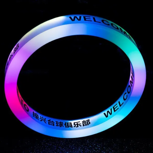 Colorful Ip65 Led Ring Light Box Rectangle Acrylic Source Gradient Atmosphere Hanging Neon Light Bar For Outdoor Coffee Shop photo-4