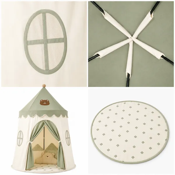Kid Toddler Play Set,Polyester House Play Tent photo-3