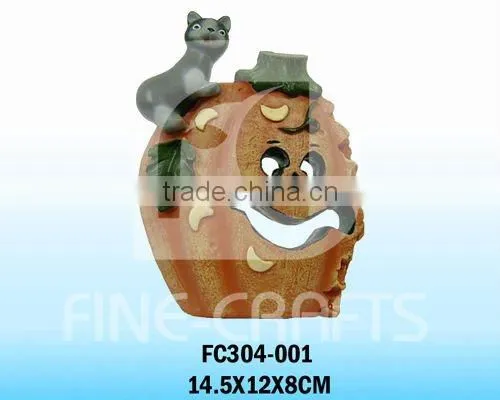Resin Halloween Candle Stand Seasonal Item