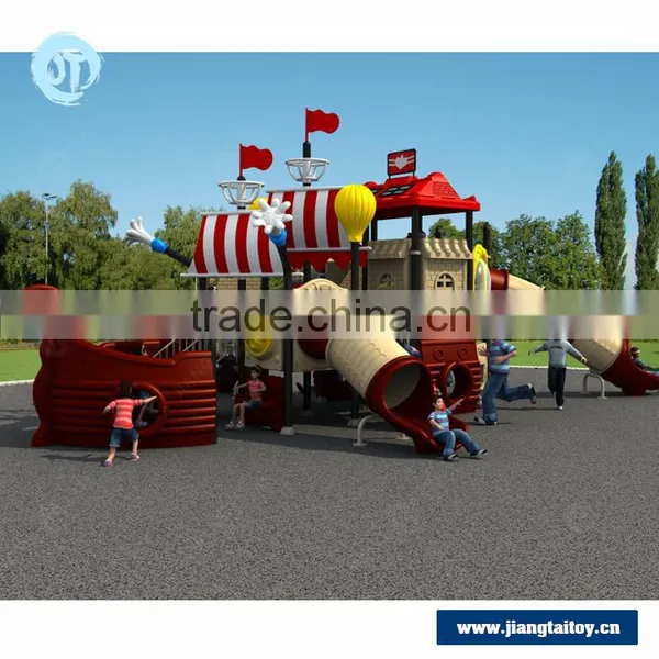 Residential New Children Plastic Pirate Ship Style Outdoor Playground Equipment for Kindergarten Kids photo-3