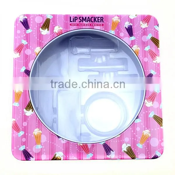 Round Tin Cans Clear Lids,fancy Pen Holder Tin Can,delicate Round Tin Watch Box photo-3